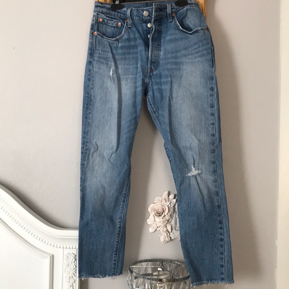 Inseam is cut to a 25 inches